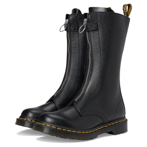 Dr. Martens 1B99 Front Zip Leather Mid Calf Boots