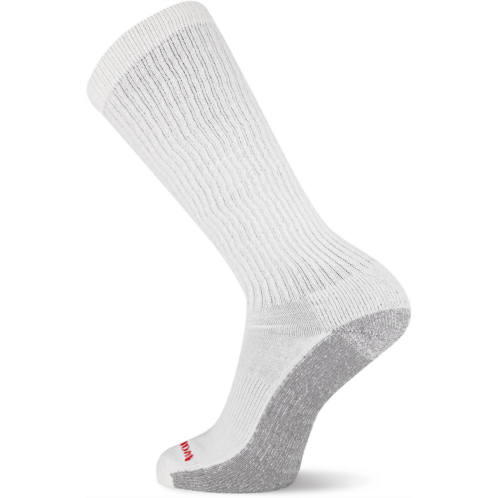 Wolverine Mens Cotton Steel Toe Over the Calf Socks 6-Pack White