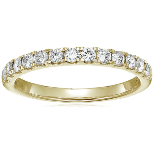 Vir Jewels 1/2 cttw diamond wedding band 14k gold 13 stones prong set round