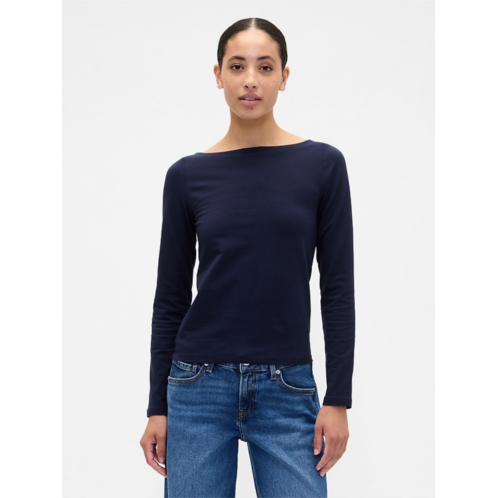 Gap Stretch Jersey Boatneck T-Shirt
