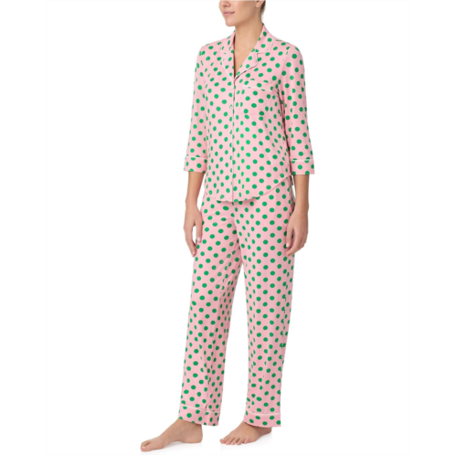 Kate Spade New York 3/4 Sleeve Long PJ Set