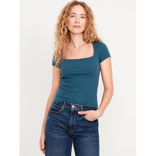 OldNavy Ribbed Square-Neck T-Shirt