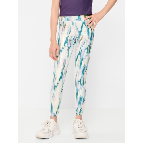 OldNavy High-Waisted PowerSoft 7/8-Length Leggings for Girls