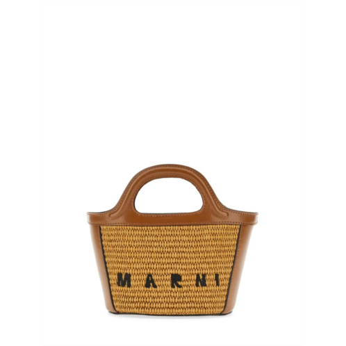 Marni tropicalia micro bag with woven texture
