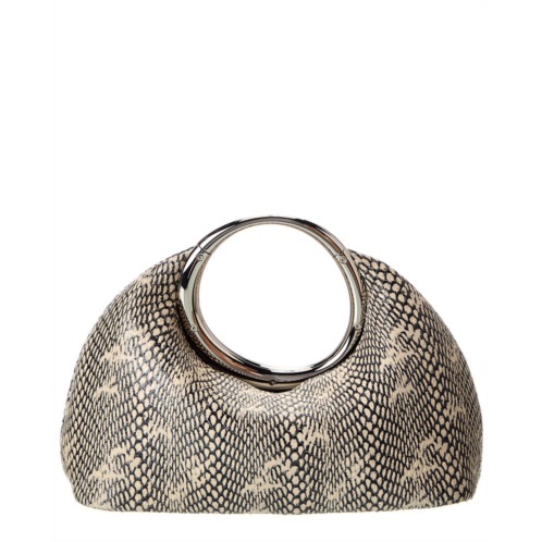 Jacquemus the calino small snake-embossed leather clutch