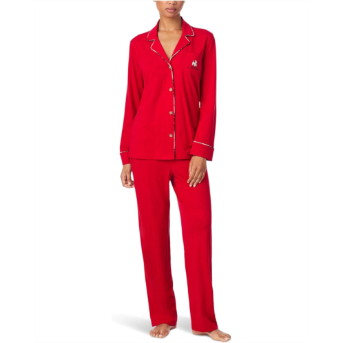 POLO RALPH LAUREN Long Sleeve Notch Collar Knit PJ Set