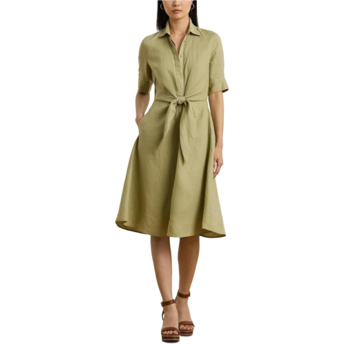 POLO RALPH LAUREN Petite Wakana Elbow Sleeve Day Dress