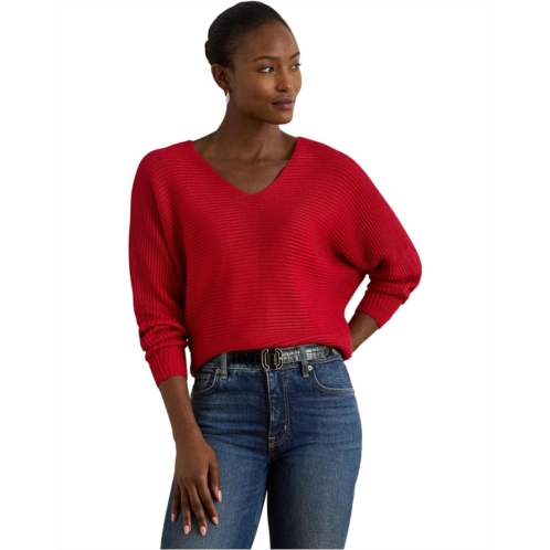 POLO RALPH LAUREN Petite Rib-Knit Dolman-Sleeve Sweater