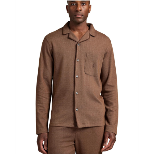 Polo Ralph Lauren Herringbone Long Sleeve Pajama Top