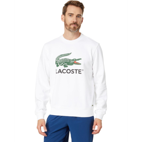 Lacoste Crocodile Print Crew Neck Sweatshirt