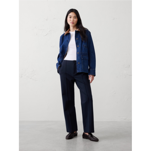 bananarepublic High-Rise Straight Knit Ponte Pant