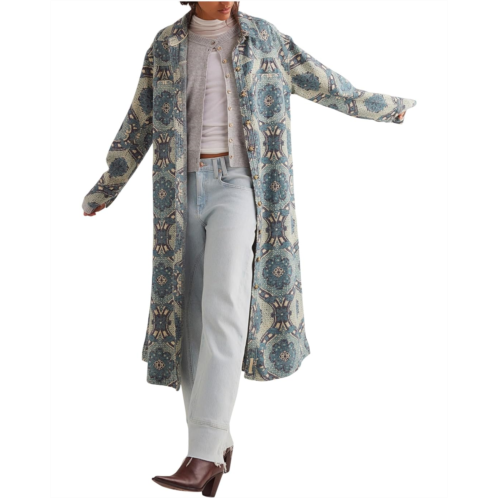 Free People We The Free Brick Lane Jacquard Maxi Shirt Jacket