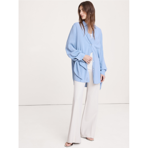 Bananarepublic Georgette Tie-Cuff Shirt