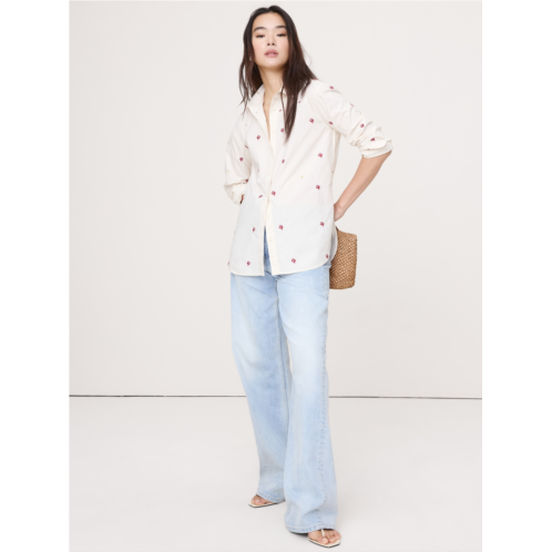 Bananarepublic The Oversized Embroidered Shirt