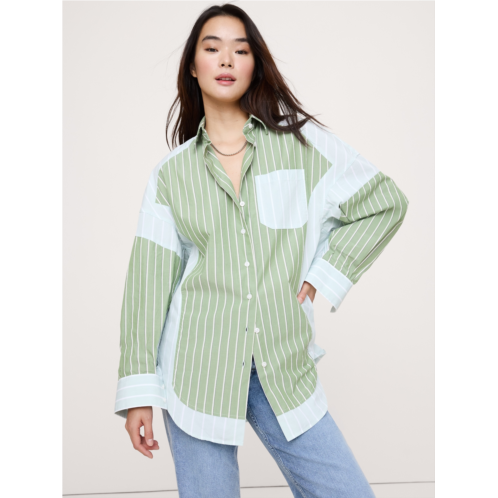 Bananarepublic The Oversized Patchwork Shirt