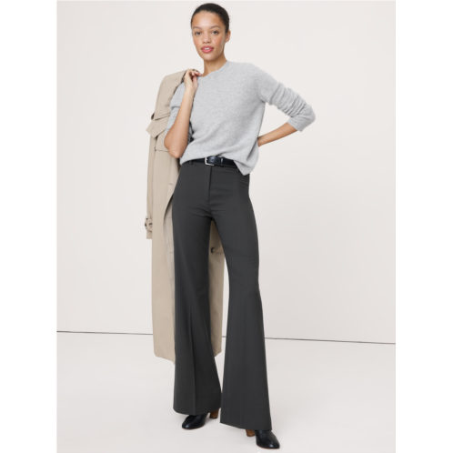 Bananarepublic High-Rise Flare Italian Lightweight Wool Pant