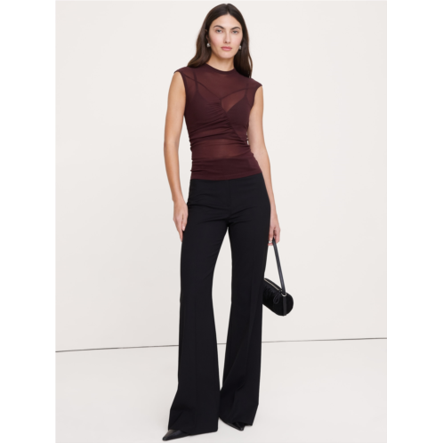 Bananarepublic Ruched Mesh Top