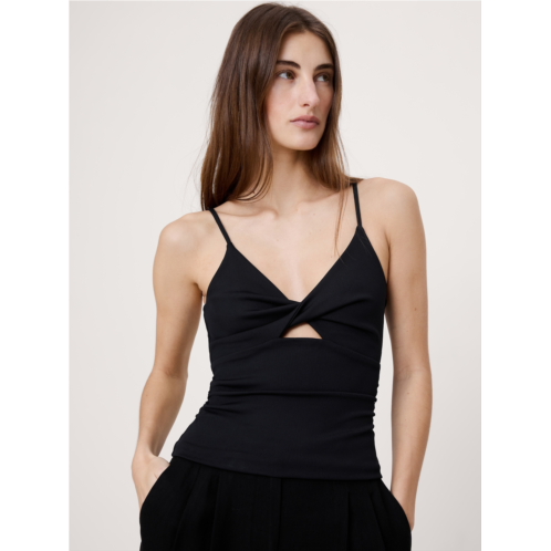 Bananarepublic Sculpted-Stretch Twist-Front Tank