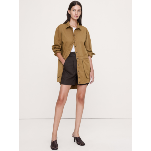 Bananarepublic Cotton Twill Utility Tunic