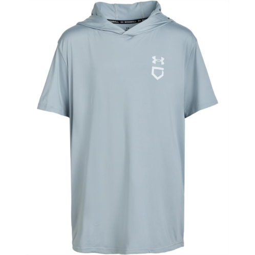 Mens Under Armour Kids Utility Lightweight Short Sleeve Hoodie (Big Kid)