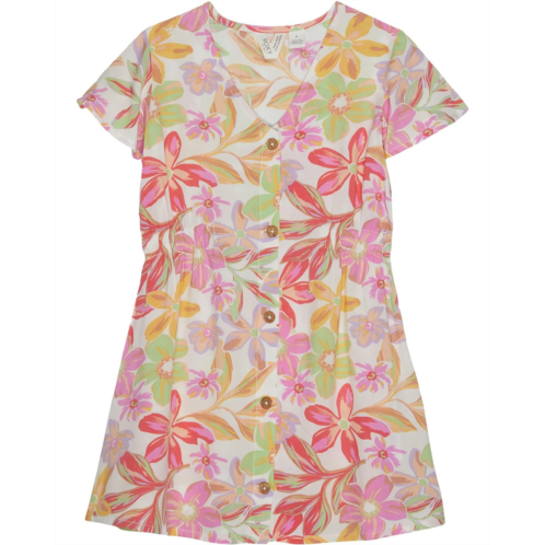Roxy Kids Another Song Buttoned Skater Dress (Little Kids/Big Kids)