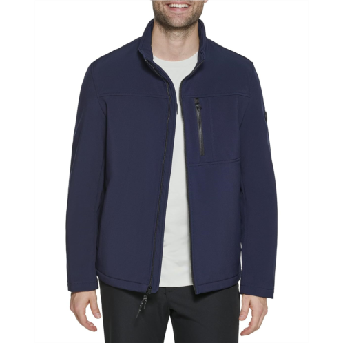 Mens Calvin Klein Calvin Klein Water Resistant Soft Shell Open Bottom Jacket (Standard and Big & Tall)