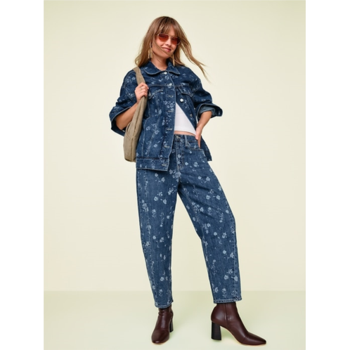 OldNavy High-Waisted Barrel Ankle Jeans