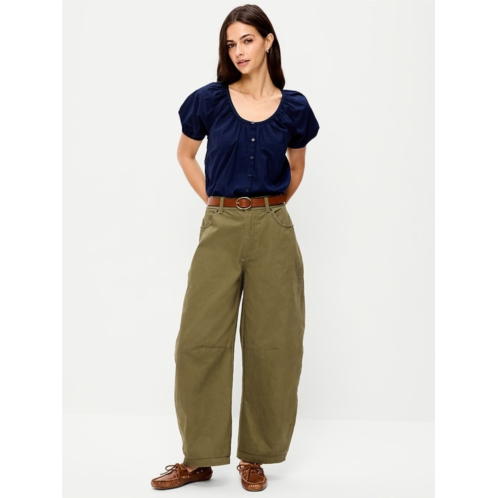 OldNavy Mid-Rise Barrel Chino Pants