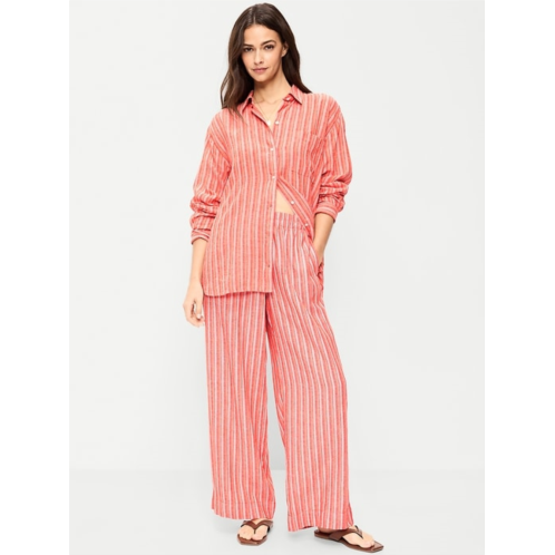 OldNavy High-Waisted Linen-Blend Wide-Leg Pants