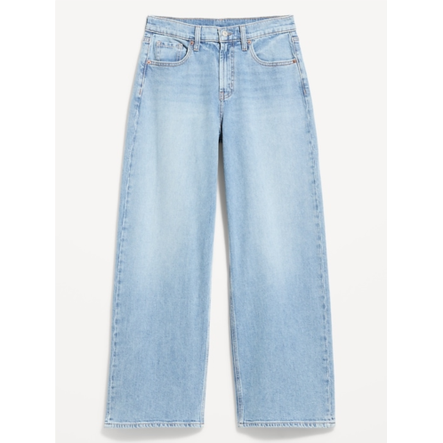 OldNavy High-Waisted Baggy Wide-Leg Stretch Jeans