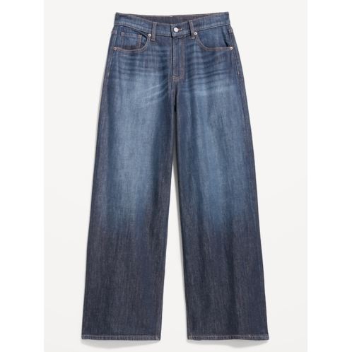 OldNavy High-Waisted Baggy Wide-Leg Stretch Jeans