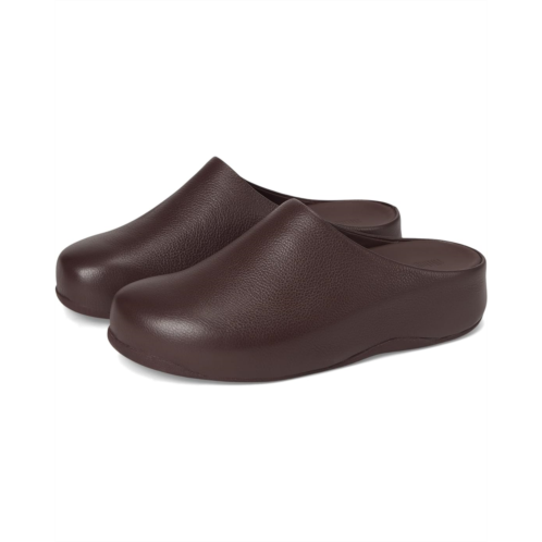 FitFlop Shuv Tumbled-leather Clogs