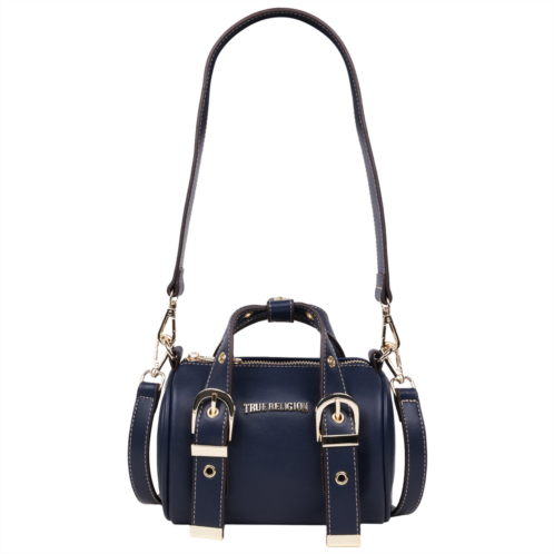 True Religion metal plaque quilted crossbody