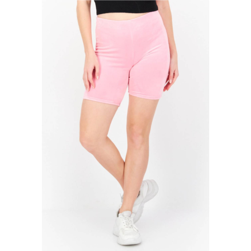 Juicy Couture embellished logo biker shorts in hot hot