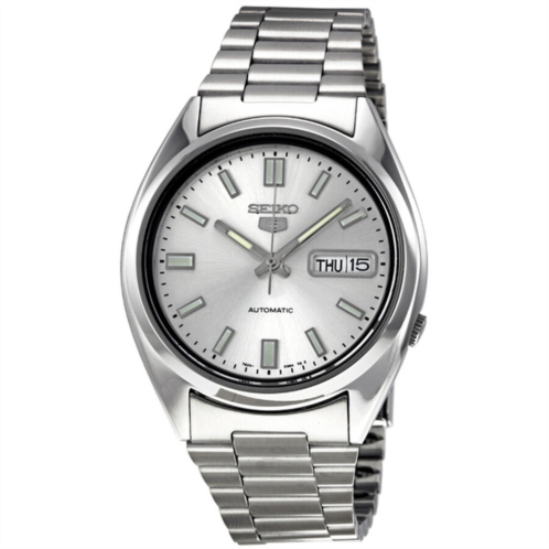 Seiko 5 Automatic Silver Dial Stainless Steel Mens Watch