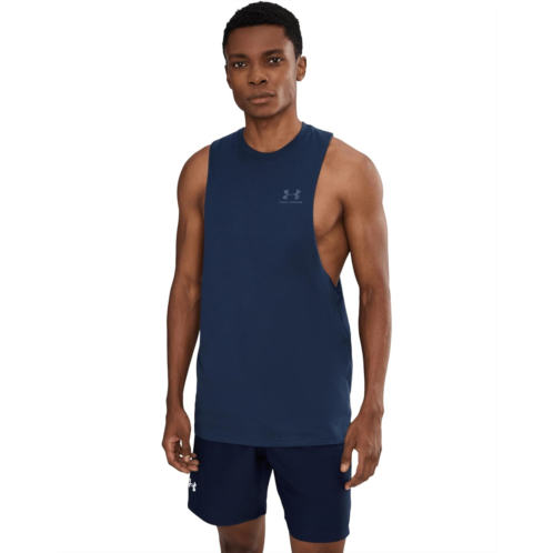 Mens Under Armour Logo Cutoff Tank