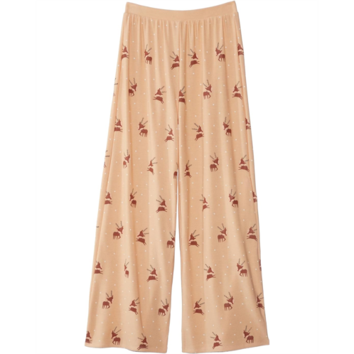 Chaser Kids Reindeer Snow Wide Leg Pants (Toddler/Little Kids)