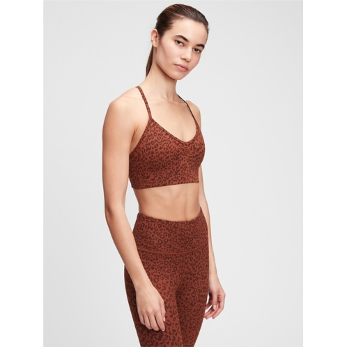 GapFit Blackout Jacquard Low Impact Sports Bra