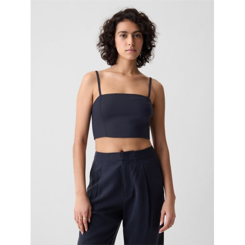 Gap Linen-Cotton Cropped Tube Top