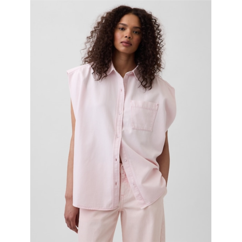 Gap × HFR UltraSoft Denim Wide-Shoulder Shirt by Nicole Benefield Portfolio