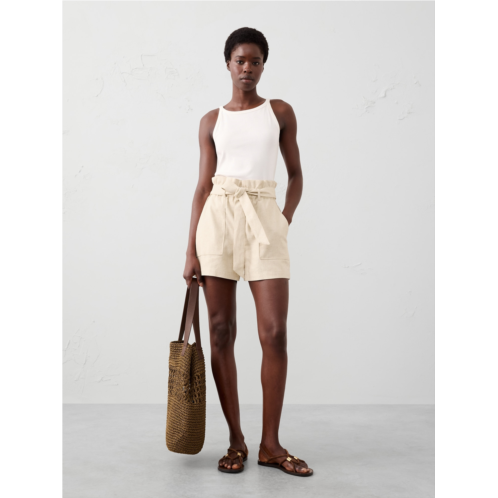 bananarepublic Linen-Blend Tie-Waist Short