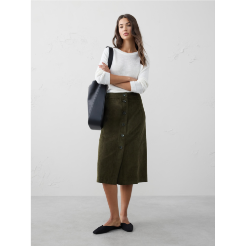 bananarepublic Corduroy Midi Skirt