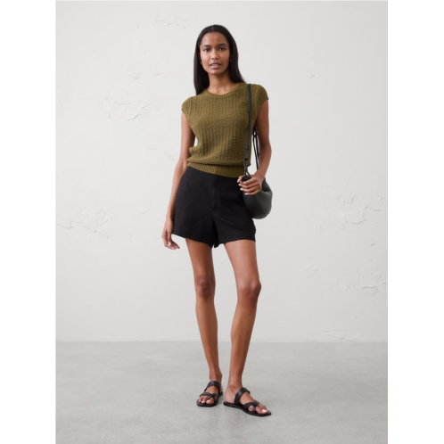 bananarepublic High-Rise Linen-Blend Short