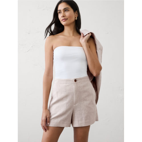 bananarepublic High-Rise Linen-Blend Short