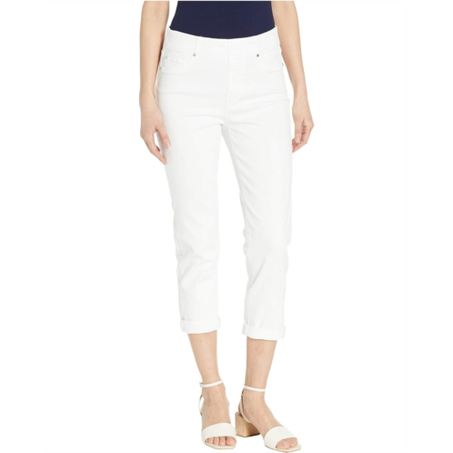 Liverpool Los Angeles Chloe Pull-On Crop Rolled Cuff in Bright White
