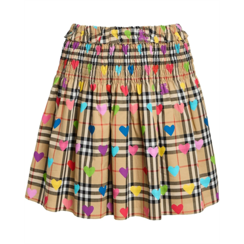 Burberry Kids Ama Check Heart Skirt (Big Kid)