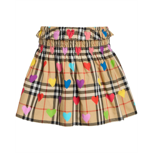 Burberry Kids Ama Check Heart Skirt (Infant)