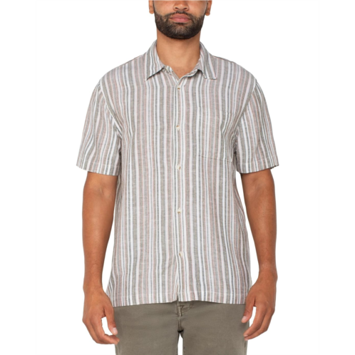 Liverpool Los Angeles Short Sleeve Button Up Shirt