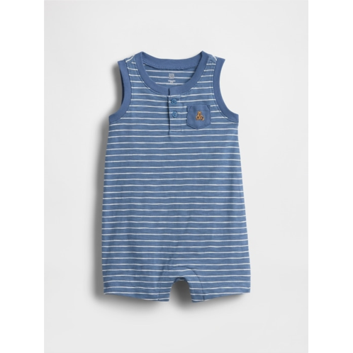 Gap Baby Organic Cotton Henley Shorty One-Piece