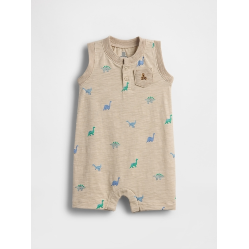 Gap Baby Organic Cotton Henley Shorty One-Piece